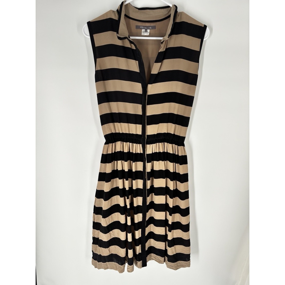 French Connection Pippa Womens Silk Dress Sz 0 Parisian Capsule CBK Minimalist